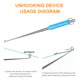 thumbnail image 2 of Anzuelos De Pesca, Separador De Anzuelos Portátil, Buena Mano De Obra, Extractor De Anzuelos De Pesca, Aparejos De Pesca Para Accesorios De Pesca Al Aire Libre Kearding OD006934-00, 2 of 6