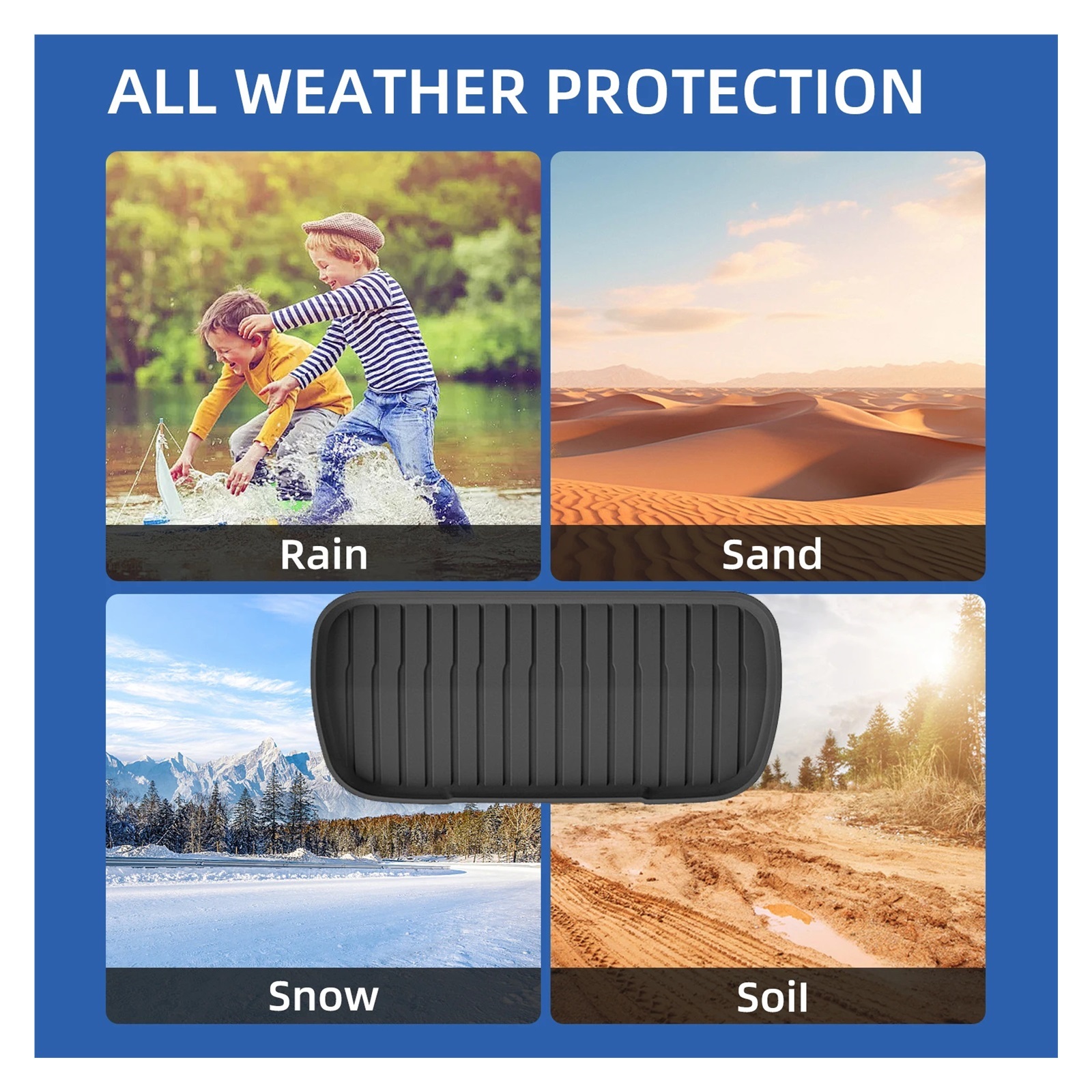 Rear Trunk Mat, Cargo Liner Compatible for Tesla Model Y Juniper 2025 Front TPE Lower Storage Box Pads Protective Cover