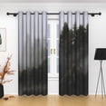 thumbnail image 6 of Lfeey Forest Blackout Curtains for Room, Darkening Curtains for Bedroom, Black, 42x63 inches, 2 Panel, 6 of 6
