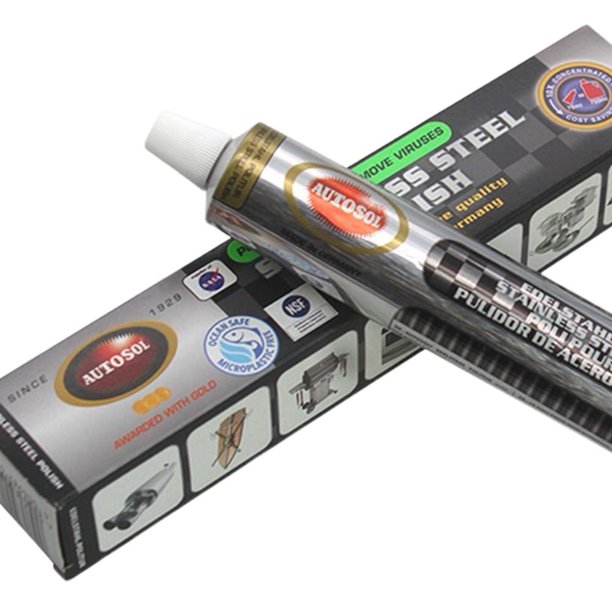 Limpiador de pasta pulidora para limpieza de metales para motocicletas y automóviles (gris 100 g)