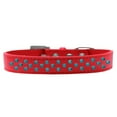thumbnail image 4 of Dog, Puppy  Pet Fashion Collar, "Southwest Turquoise Pearl Rimsets Sprinkles", 4 of 8