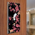 thumbnail image 3 of WIRESTER 1-Gang Toggle Light Switch Wall Plate/Switch Plate Cover, Spring Flowers Cherry Blossom On Black BG, 3 of 6