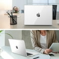 thumbnail image 7 of Fintie Case for MacBook Air 13.6 Inch A3240 A3113 A2681 (2022 2023 2024 2025 Release) - Protective Snap On Hard Shell Cover for MacBook Air 13.6" M2 M3 M4 Chip, Crystal Clear, 7 of 7