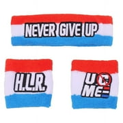 John Cena HLR Red White Blue Headband Wristband Set