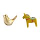 thumbnail image 1 of Figura de animal moderna, escultura de pájaro y caballo, adorno decorativo para sala de estar, oficina, repisa, estantería, armario de entrada, regalo, 1 of 8