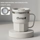 thumbnail image 5 of Taza aislada de acero inoxidable 304 | Taza de café de retención de calor de doble capa con tapa | Termo de sopa de agua de gran capacidad | Diseño a prueba de fugas | Cuchara incluida | Sello de, 5 of 5