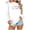 White, variant on Cool Grandma Club Long Sleeve Pullover Sweatshirt For Women Comfortable And Casual Shirt Half Zip Ladies