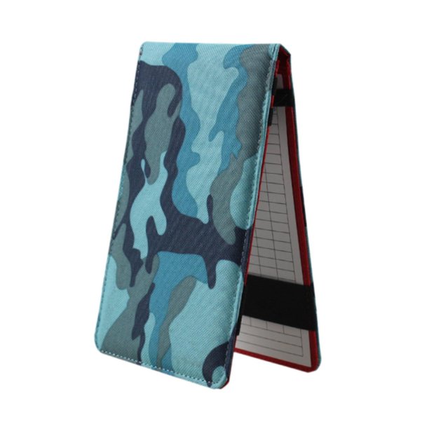 Portatarjetas de puntuación de golf Bolsa para palos de golf Accesorios Libro de registro Libro de tarjetas de puntuación de golf Azul