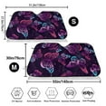 thumbnail image 3 of Daiia Purple Butterfly Windshield Sun Shade for Car SUV Truck (Small ), Car Sun Shade Windshield, Car Shades for Front Windows, Sunshade for Car Windshield, 3 of 7