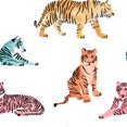 thumbnail image 3 of Society6 Emanuela Carratoni Tiger Art Theme Shower Curtain 71" x 74", 3 of 3