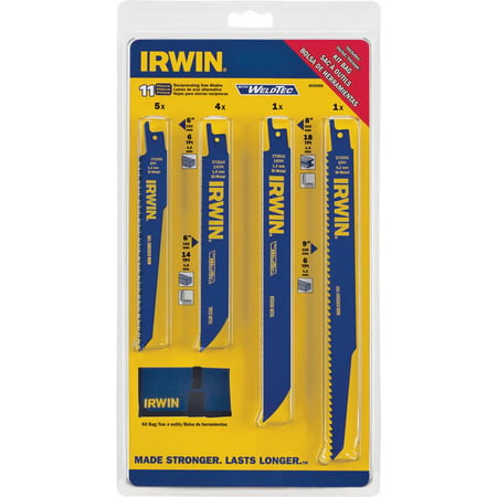 Irwin 4935496 11 Piece Set Reciprocating Saw Blades With