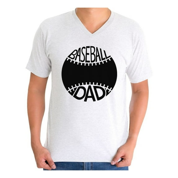 Awkward Styles Men's Baseball Dad Cool Sporty Graphic V-neck T-shirt Tops Father's Day