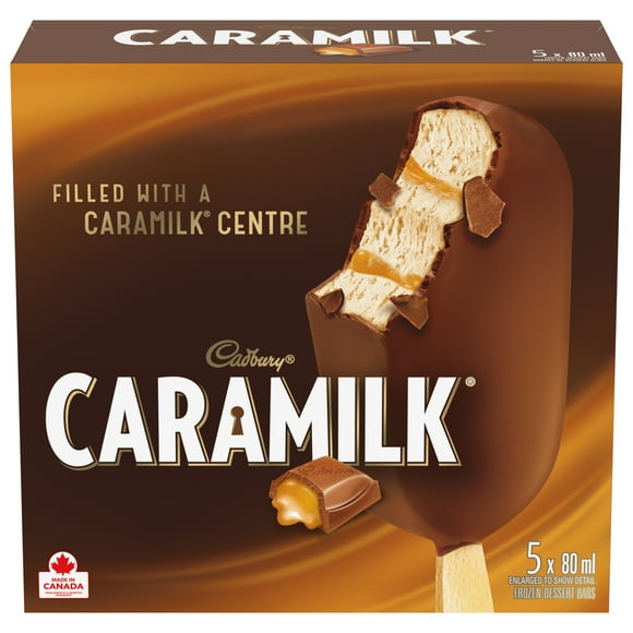 CADBURY® CARAMILK® Frozen Dessert Bars 5 x 80 ml, 5 x 80 ML
