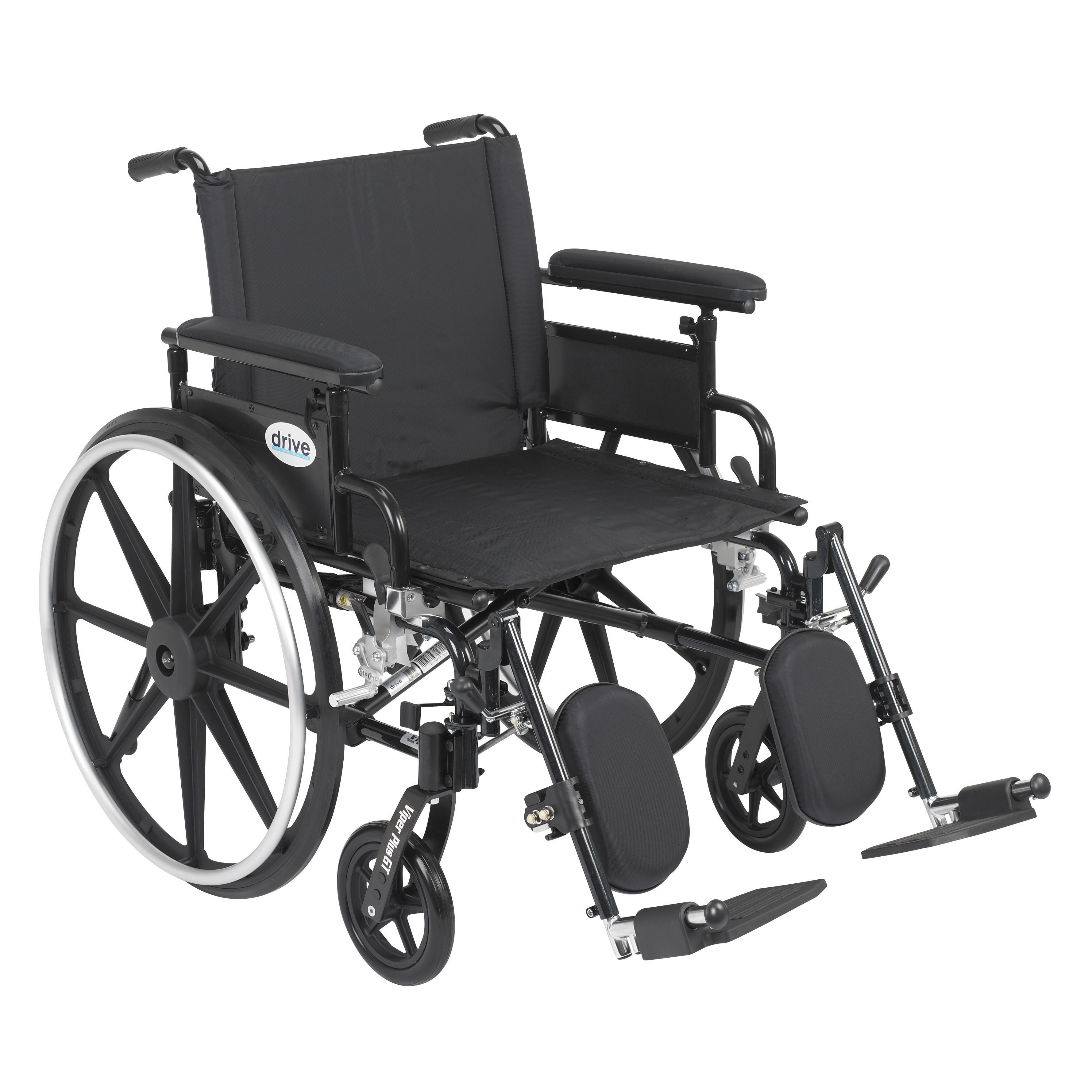 Drive Medical Viper Plus GT Wheelchair with Flip Back Removable