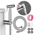 thumbnail image 4 of Handheld Bidet Sprayer for Toilet, Jet Sprayer for Toilet Muslim Shower, Adjustable Cloth Diaper Sprayer Bidets Attachment Bathroom, Toilet Sprayer with Bidet Hose for Feminine Wash, 4 of 10
