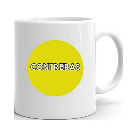 

Yellow Dot Contreras Ceramic Dishwasher And Microwave Safe Mug By Undefined Gifts