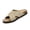 Beige, variant on Women'S Summer Cork Flat-Bottomed Cross-Strap Flip-Flops With Thick Soles Are Durable And Suitable For Both Beach And Outdoor Use
