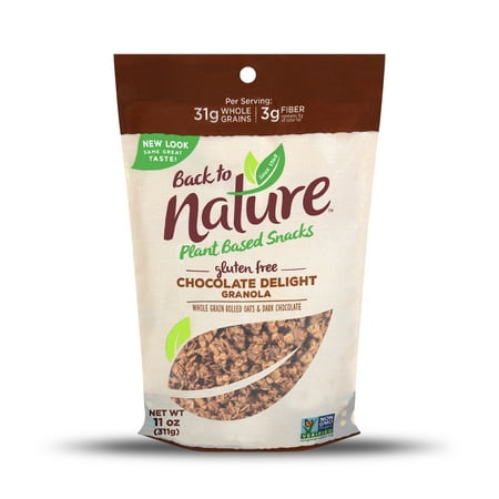 GRANOLA WHOLE GRAIN ROLLED OATS, SEMISWEET CHOCOLATE (SUGAR, UNSWEETENED CHOCOLATE, COCOA BUTTER, DEXTROSE, SOY LECITHIN, VANILLA EXTRACT), CANE SUGAR, BROWN RICE SYRUP, CRISP RICE (WHOLE GRAIN BROWN RICE FLOUR) ( best by 09/16/2024 )