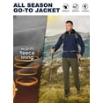 thumbnail image 4 of Off Road Ventures Men's Lightweight Softshell Jacket with Hood Waterproof Fleece Lined Windbreaker Outdoor Coat for Hiking, 4 of 7