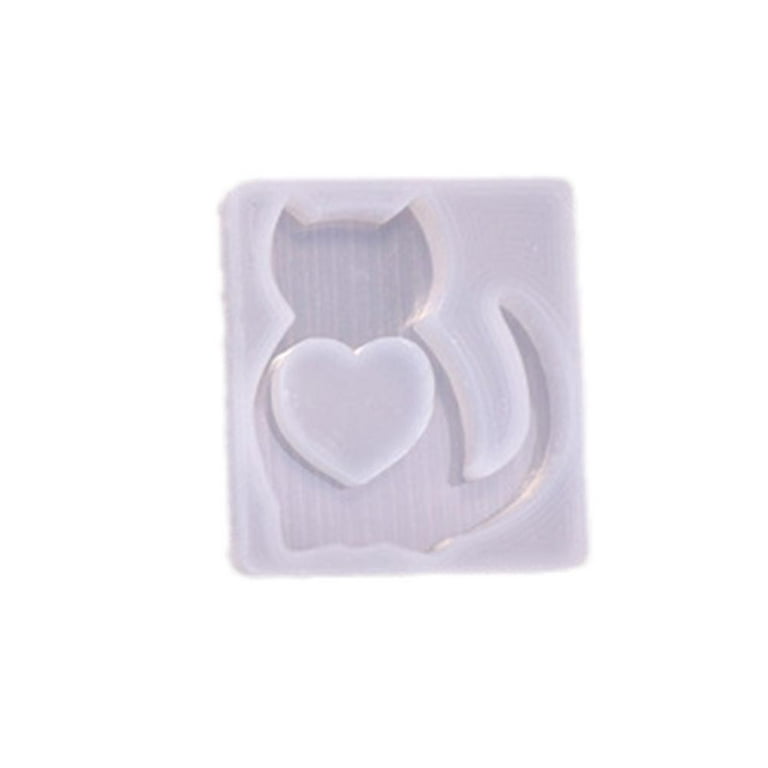 Resin Shaker Mold,Phone/Heart/Cats Paw Silicone Quicksand Mould for DIY  Crafts