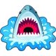 thumbnail image 1 of Toalla de Playa de Tiburón Big Mouth BIG MOUTH BMBT-0016, 1 of 3