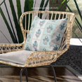 thumbnail image 4 of Amrita Sen Designs  26 x 26 in. Hamsa Hand Paisley Duo Broadcloth Indoor & Outdoor Blown & Closed Pillow - White, Green & Red, 4 of 5