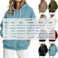 thumbnail image 3 of Njagoc3 Women Hoodies Sweatshirts Sweaters Hooded Oversized Long Sleeve Crewneck Shirts Fall Winter Outfits Pocket, 3 of 6