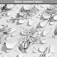 thumbnail image 5 of Floral Dog Crate Cover, Detailed Realistically Drawn Flowers and Leaves in Repetitive Design, Easy to Use Pet Kennel Cover for Medium Large Dogs, 35" x 23" x 27", White and Charcoal Grey, by Ambesonne, 5 of 6