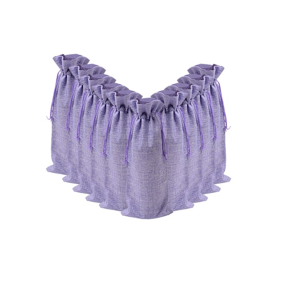 Clearance! Under $10 10pcs Linen Wine Bags Wine Bottle Cover Wine Bottle Gift Bags with Drawstring