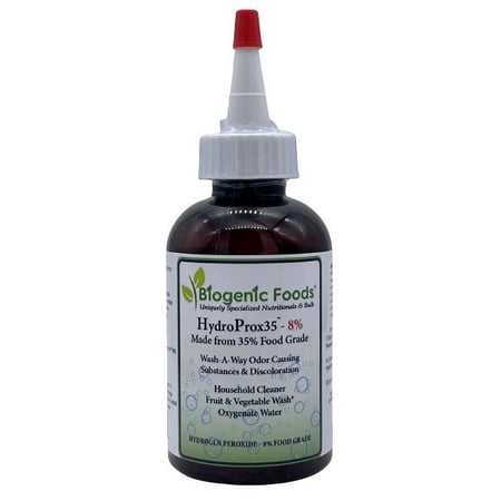 HydroProx 35 - Pure 35% Food Grade Hydrogen Peroxide (Diluted to 8% for Un-Restricted Shipping)