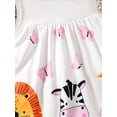 thumbnail image 6 of Mikrdoo Baby Girls Dress Cute Animals Print Sleeveless Summer Dress One Piece Casual Party Dress (3M-3T,White), 6 of 9