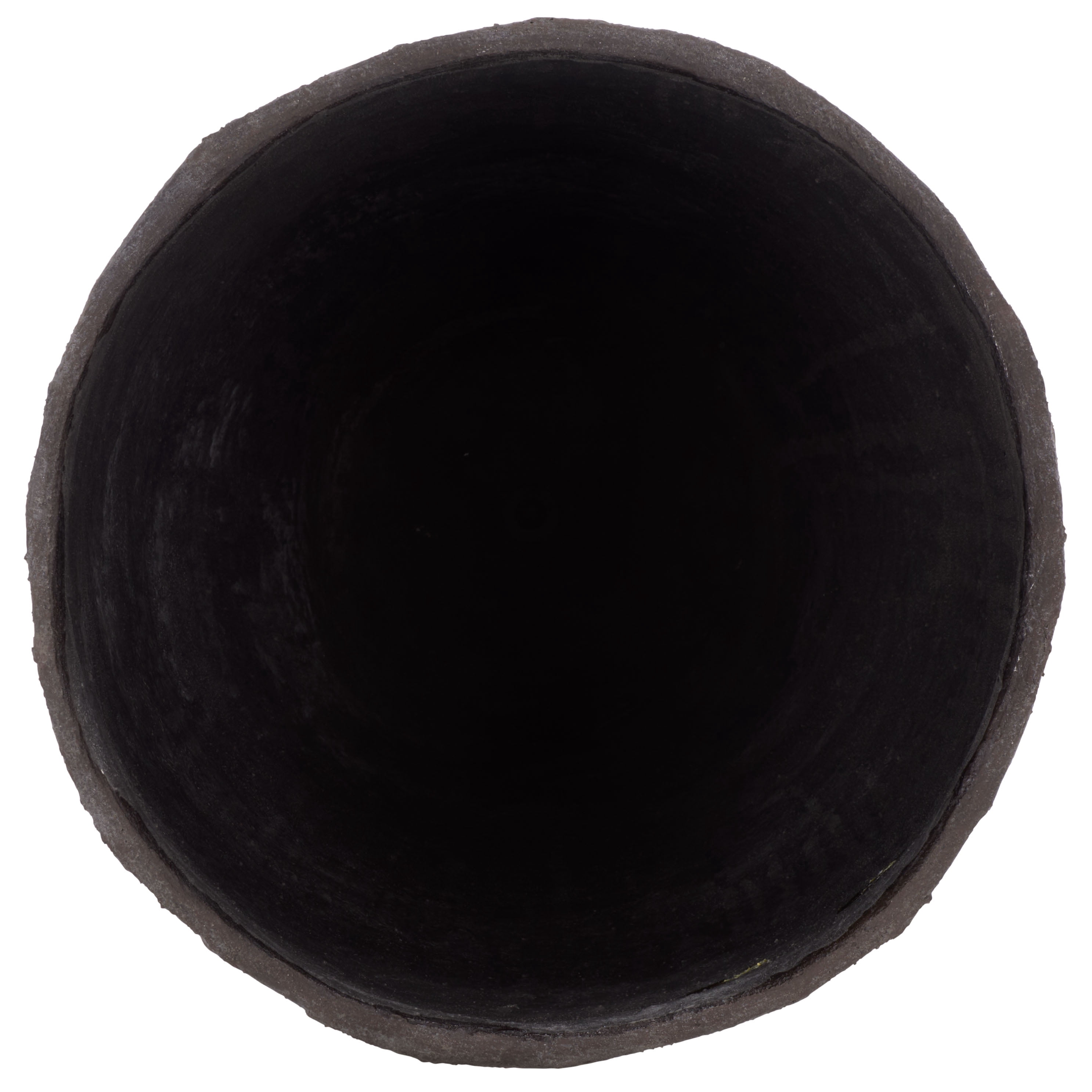 Safavieh 15.4" x 15.4" x 21.3" Round Brown Cement Bamboo Plant Pot