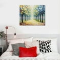 thumbnail image 4 of COMIO Art Paintings,16x12Inch Painted Forest Landscape Wall Art on Canvas Colorful Tree Oil Paintings Modern Home Decor Abstract Artwork Ready to Hang for Living Room, 4 of 4