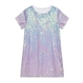 thumbnail image 2 of Fozruso Girls Floral Dress Sparkling Sequin Party Dress For Girls Elegant Glittering Beaded Gown For And Celebrations Sizes 1-2 Years, 2 of 5
