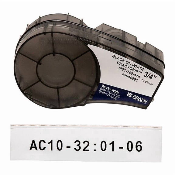 Brady BradyGrip Print-on Hook Labels for Brady M210 and M211, 3/4inW M21-750-414