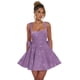 thumbnail image 1 of Vestido de bienvenida Dessiny con lentejuelas moradas claras, talla grande, 1 of 6