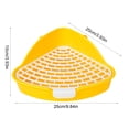 thumbnail image 3 of Pet Litter Tray Bunny Potty Potty Training Toilet Seat Small Animal Toilet Large Mesh Design Rabbit Litter Box Pet Training, 3 of 6