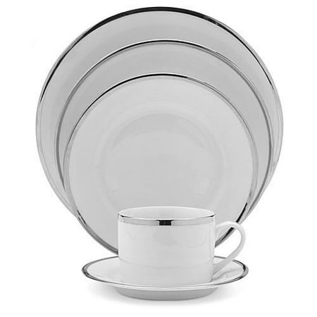 Silver Banded Dinner Plates