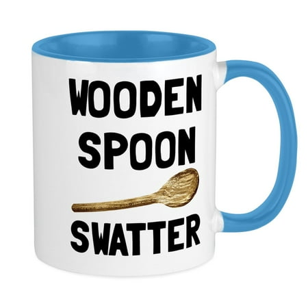 

CafePress - Wooden Spoon Swatter Mug - Ceramic Coffee Tea Novelty Mug Cup 11 oz