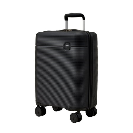 ACEGOSES 20 inch Carry-On Luggage, Lightweight Hardside Suitcase with 360° Spinner Wheels, Airline Approved, TSA Lock, Overhead Bin Compatible, Ebony Black