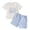 White, variant on Nwiuh Toddler Baby Boy Girl First Birthday Outfit Short Sleeve Plaid Shorts Sets Summer Birthday Clothes 2Pcs White for Size 12-18M