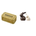 thumbnail image 1 of Caja de pañuelos,Dispensador de pañuelos para baño,Servilletero de mesa con caja Dispensador de pañuelos,Estatua de cerámica,Juego de estatuas de cerámica para decoración de mesa de, 1 of 8