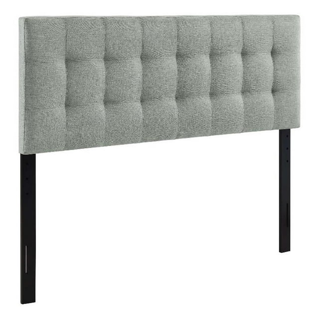 Pemberly Row Tête de Lit Entièrement Rembourrée en Tissu de Polyester, Gris