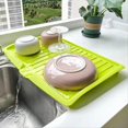 thumbnail image 5 of Escurridor de Platos de Cocina, Bandeja Escurridor, Grande, Estante de Secado, Organizador de Encimera, Estante de Secado para Cocina, Verde, 5 of 5