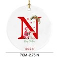 thumbnail image 2 of Decoraciones de Navidad Al Aire Libre Decoración Del Árbol de Navidad Colgante Personalizado Navidad 26 Carta Decoración, Decoración Del Árbol de Navidad Regalo de Navidad Decoraciones Del Árbol de Na, 2 of 3