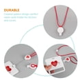thumbnail image 3 of WEUVEB Tarjetas De Identificación Con Lanyard Rojo Para Oficina Con Retráctil, 3 of 8