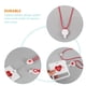 thumbnail image 3 of WEUVEB Tarjetas De Identificación Con Lanyard Rojo Para Oficina Con Retráctil, 3 of 8