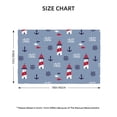 thumbnail image 2 of Placemats Set of 4 / 6, retro lighthouses anchor fish cute Placemats for Dining Table Indoor/Outdoors Heat Resistant Washable Placemats 18" x 12", 2 of 8