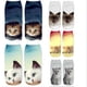 thumbnail image 2 of Calcetines estampados de dibujos animados en 3D, calcetines con estampado de gato y animales en estilo Harajuku, 2 of 5