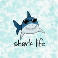 thumbnail image 4 of Inktastic Shark Life Fun Shark with Sunglasses Boys or Girls Toddler T-Shirt, 4 of 5